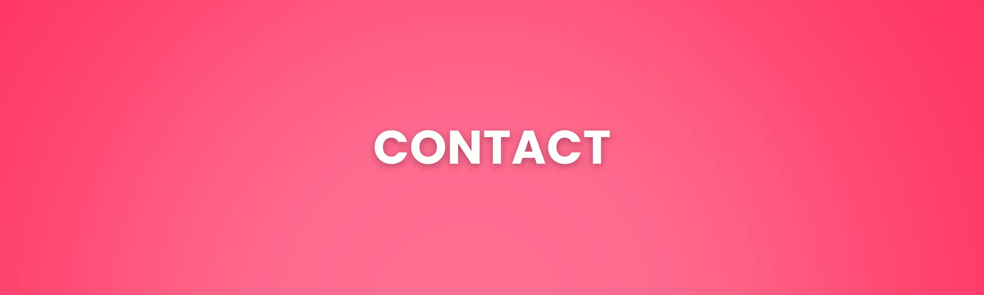 bannière contact sur fond un rose
